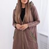 Sweatshirt with decorative mocha tape