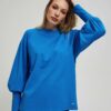 Sweatshirt with fluffy sleeves