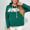 Sweatshirt with green Voyage inscription