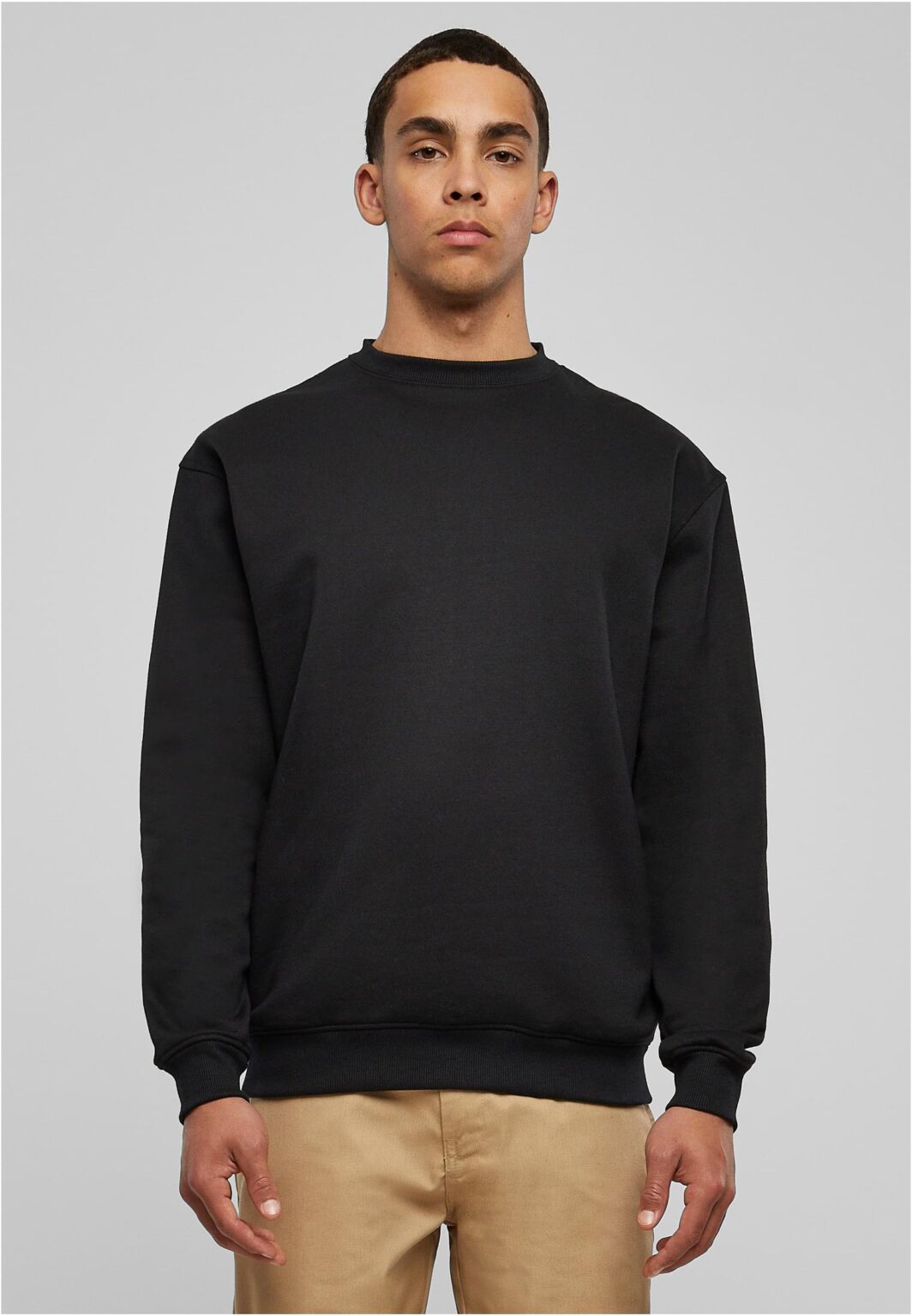 Sweatshirt with neckline black
