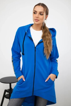 Sweatshirt with zipper back jeans