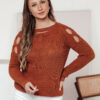 Sweter damski SLITARIA rudy Dstreet