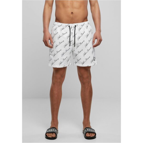 Swim Shorts Pattern whitescriptlogo Swim Shorts Pattern whitescriptlogo