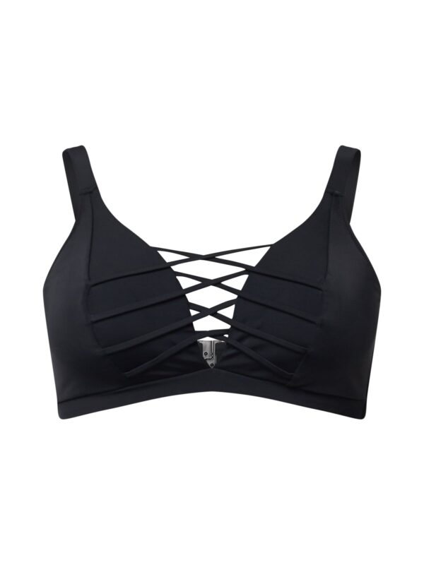 Swim by Zizzi Bikini felső 'Stris'  fekete-hu