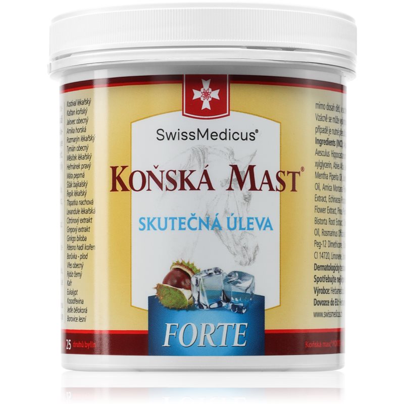 SwissMedicus Koňská mast FORTE chladivá zsír 250 ml-ár