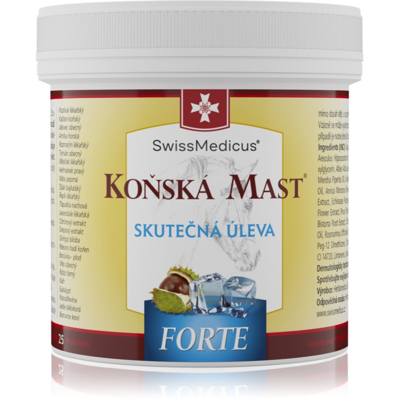 SwissMedicus Koňská mast FORTE chladivá zsír 500 ml-ár