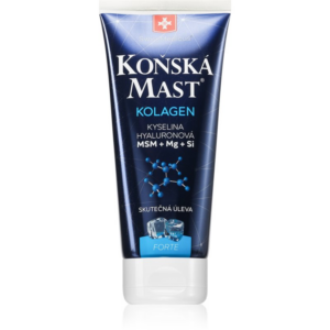 SwissMedicus Koňská mast KOLAGEN forte chladivá hűsítő gél fáradt izmokhoz 200 ml-ár