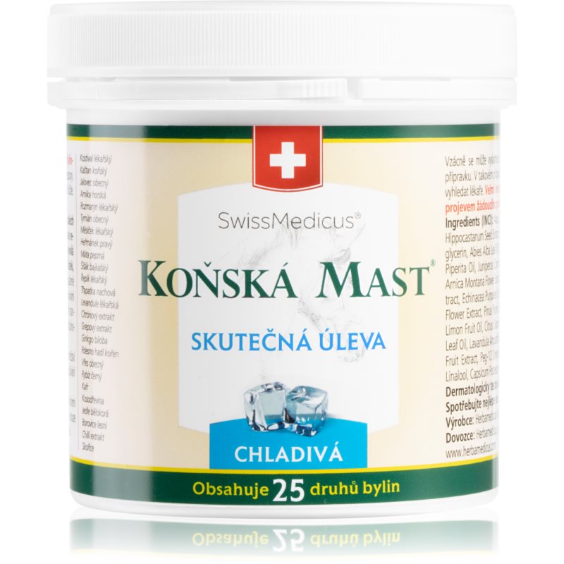 SwissMedicus Koňská mást chladivá zsír hűsítő hatással 250 ml-Ár