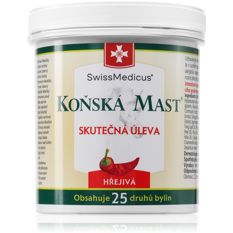 SwissMedicus Koňská mást hřejivá zsír 500 ml-ár