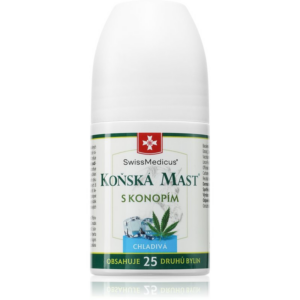 SwissMedicus Koňská mast s konopím chladivá roll-on 90 ml-ár