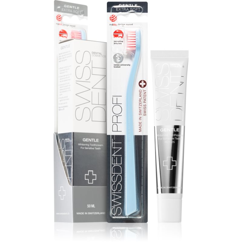 Swissdent Gentle Combo Pack készlet a tökéletesen tiszta fogakért Mint-Ár