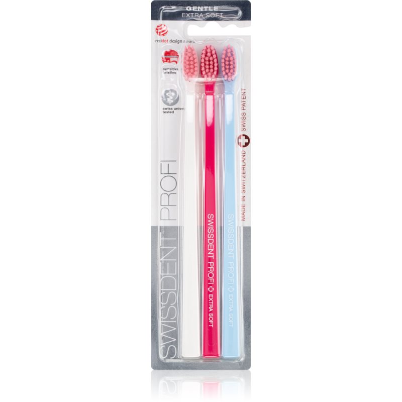 Swissdent Profi Gentle fogkefe extra soft 3 db-Eredeti