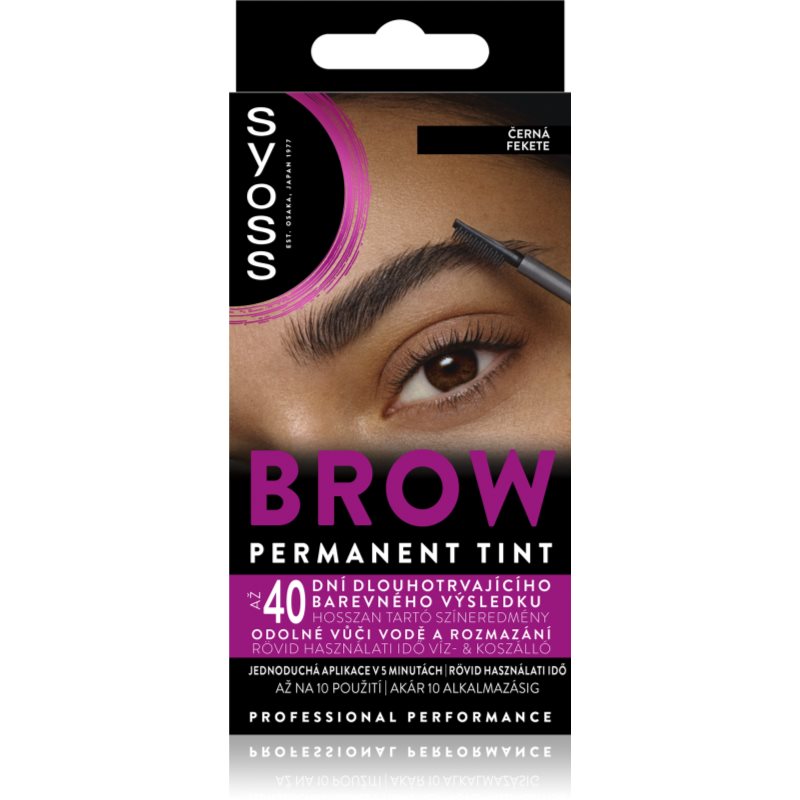 Syoss Brow Tint szemöldökfesték árnyalat Black 10 ml-Ár