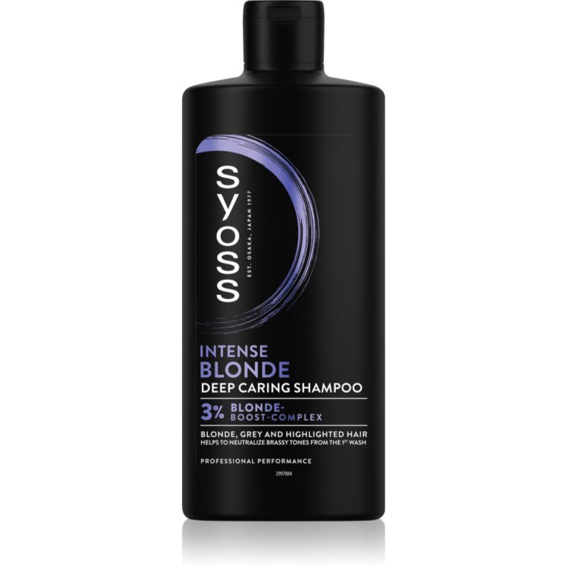 Syoss Intense Blonde lila sampon szőke és ősz hajra 440 ml-Ár