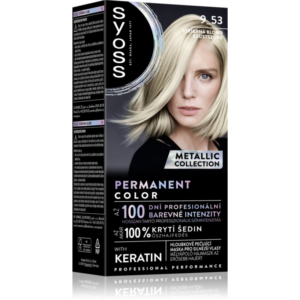 Syoss Permanent Color Metallic Collection tartós hajfesték árnyalat 9-53 Silver Blush 1 db-Ár
