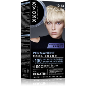 Syoss Permanent Cool Color tartós hajfesték árnyalat 10_13 Arctic Blond 1 db-Ár