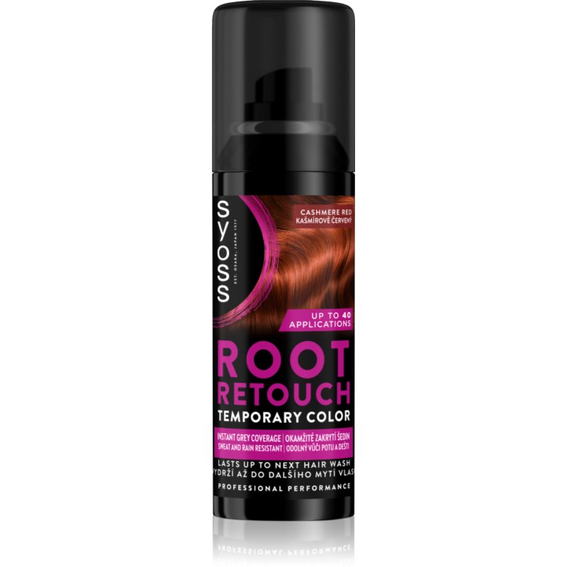 Syoss Root Retoucher tonizáló festék a lenőtt hajra spray -ben árnyalat Cashmere Red 120 ml-Eredeti