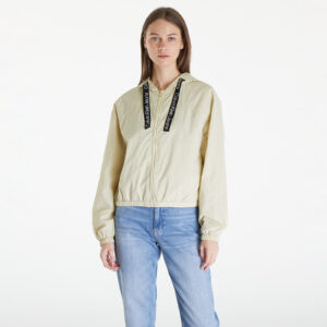 Széldzseki Calvin Klein Jeans Logo Drawstring Windbreaker Green Haze S-alacsony-ár
