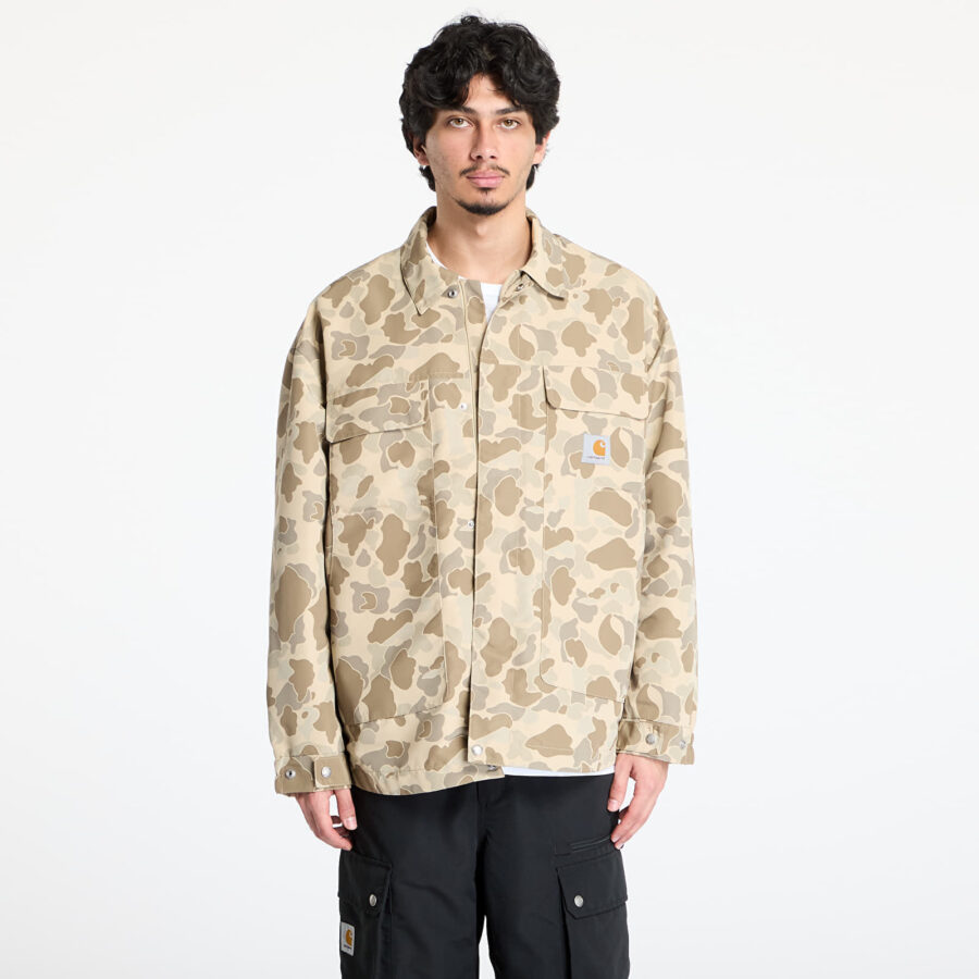 Széldzseki Carhartt WIP Liam Jacket UNISEX Camo Duck/ Desert S-alacsony-ár