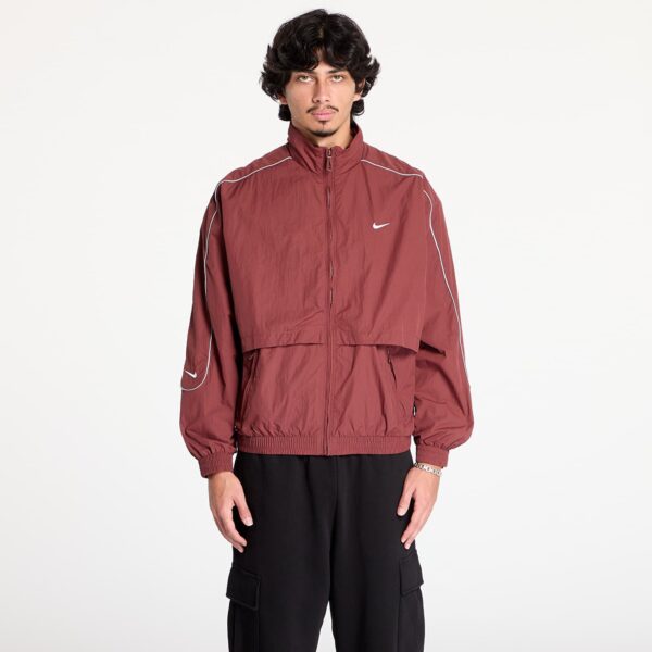 Széldzseki Nike Sportswear Solo Swoosh Men's Woven Track Jacket Dark Pony/ White XS-alacsony-ár