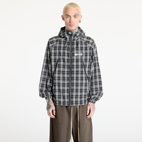 Széldzseki Wasted Paris M Yard Tartan Windbreaker Black/ White M-alacsony-ár