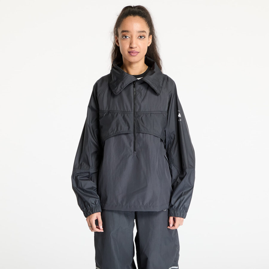 Széldzseki adidas x Stella McCartney Pull-On Jacket Black/ Black/ Utility Black M-alacsony-ár