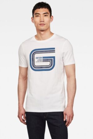 T-Shirt - G-STAR Graphic 9 slim r t ss white