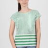 T-Shirt - TOMMY HILFIGER BABS OPEN-NK TOP CAP SLV green