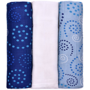 T-TOMI BIO Bamboo Diapers mosható pelenkák Spirales 70x70 cm 3 db-Ár