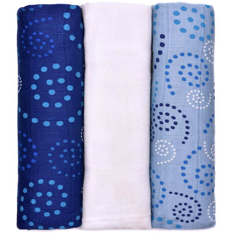 T-TOMI BIO Bamboo Diapers mosható pelenkák Spirales 70x70 cm 3 db-Ár