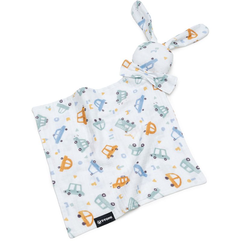 T-TOMI BIO Muslin Cuddle Cloth alvóka Traffic 1 db-ár