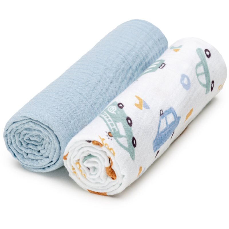 T-TOMI BIO Muslin Diapers mosható pelenkák Traffic 65x65 cm 2 db-Ár