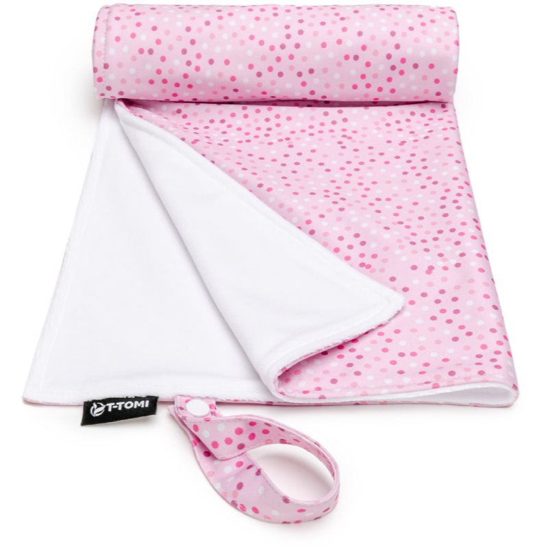 T-TOMI Changing Pad Pink Dots mosható pelenkázó alátét 50 x 70 cm 1 db-Ár