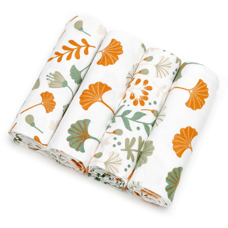 T-TOMI Cloth Diapers Ginkgo Leafs mosható pelenkák 76x76 cm 4 db-Ár