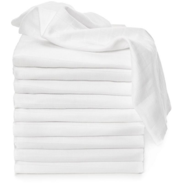 T-TOMI TETRA Cloth Diapers HIGH QUALITY White mosható pelenkák White 70x70 cm 10 db-Ár