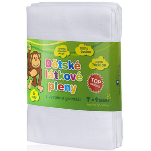T-TOMI TETRA White mosható pelenkák High Quality 70x70 cm 5 db-Ár