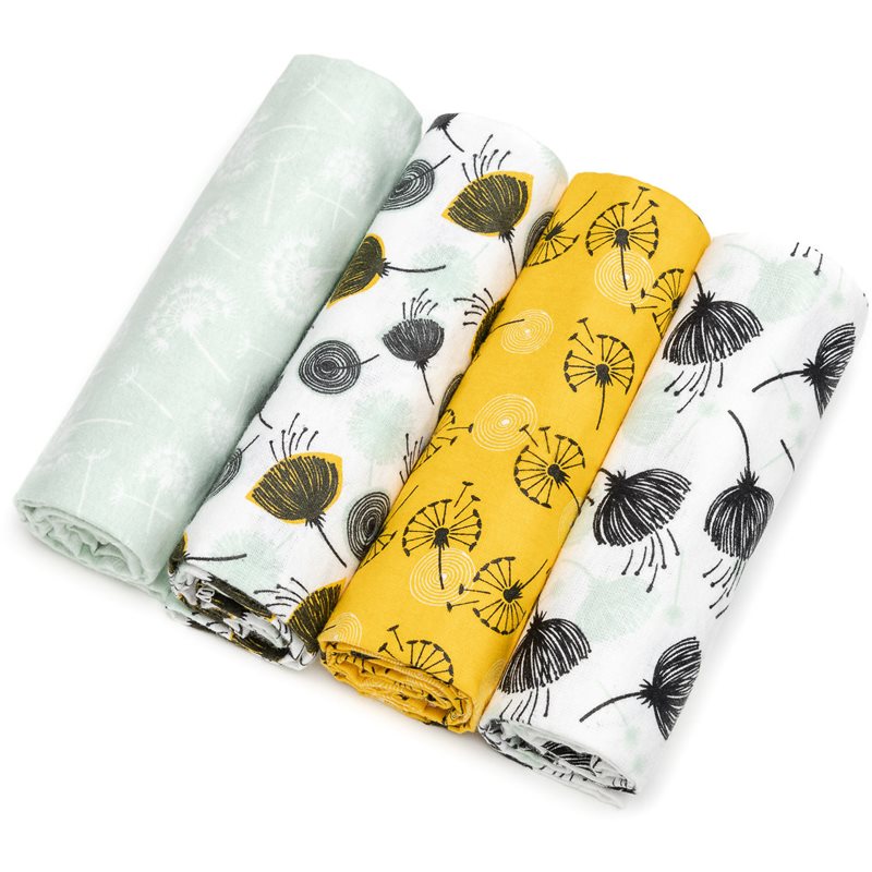 T-Tomi Cloth Diapers Dandelions mosható pelenkák 76x76 cm 4 db-Ár