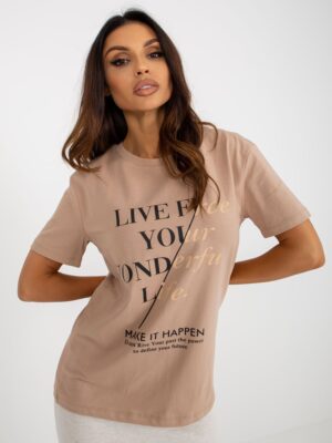 T-shirt-FA-TS-8384.90-dark beige T-shirt-FA-TS-8384.90-dark beige