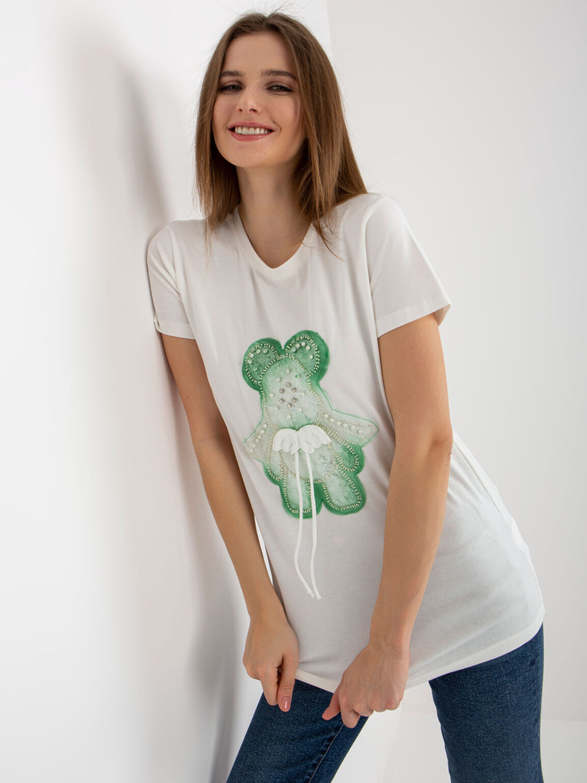 T-shirt-FA-TS-8500.19P-white-green