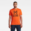 T-shirt - G-star RAW Ventura interlock o orange
