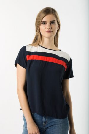 T-shirt - TOMMY HILFIGER JOSIE TOP SS blue T-shirt - TOMMY HILFIGER JOSIE TOP SS blue