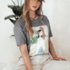 T-shirt damski BRAVIS brązowy Dstreet