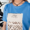 T-shirt damski CENTIA niebieski Dstreet