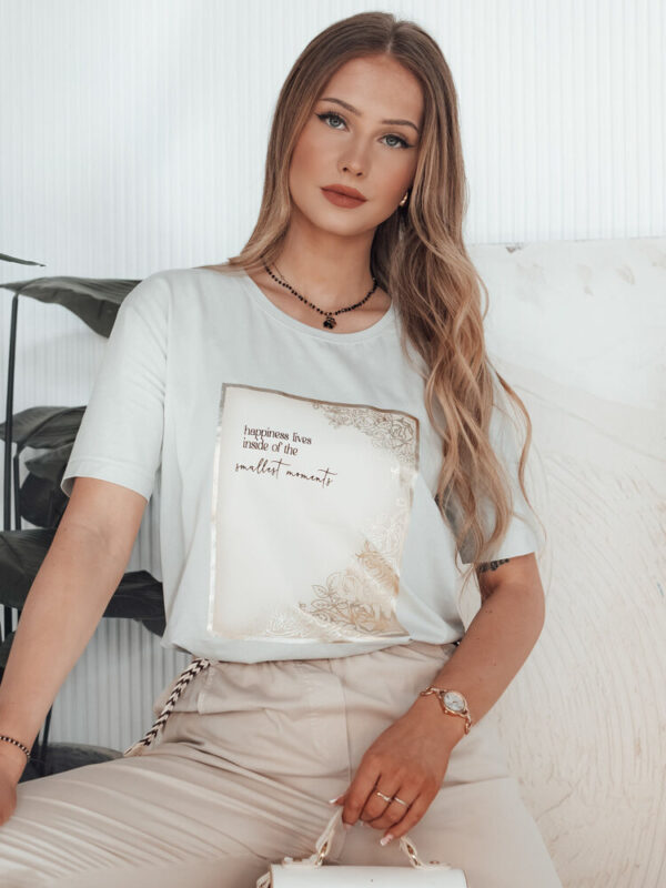 T-shirt damski CHANTE szary Dstreet