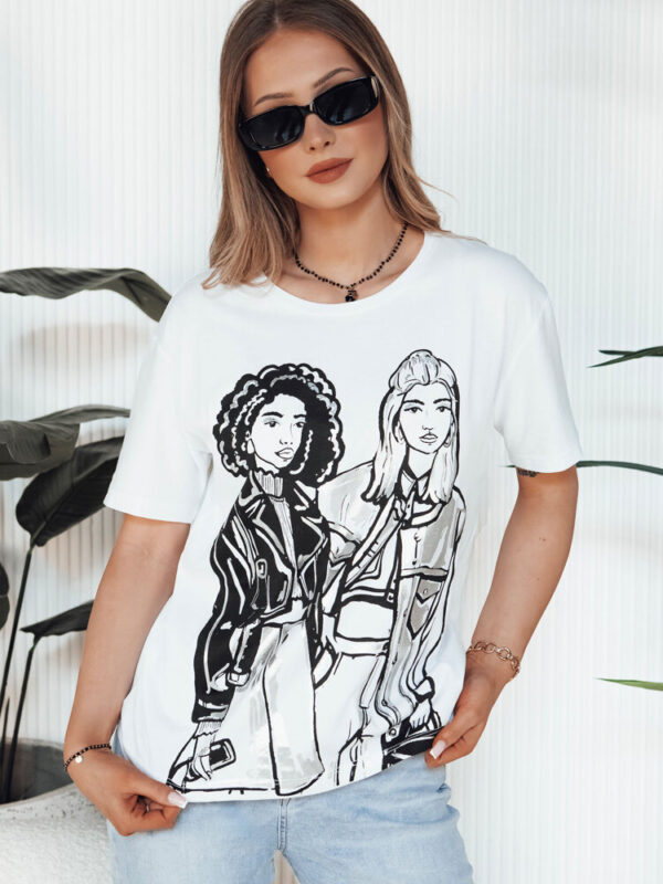 T-shirt damski COMIS biały Dstreet