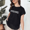 T-shirt damski DREAMY czarny Dstreet