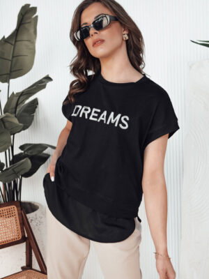 T-shirt damski DREAMY czarny Dstreet T-shirt damski DREAMY czarny Dstreet