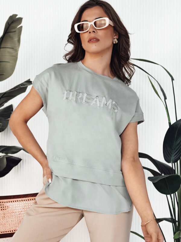 T-shirt damski DREAMY miętowy Dstreet