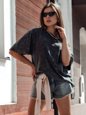 T-shirt damski DREY grafitowy Dstreet T-shirt damski DREY grafitowy Dstreet