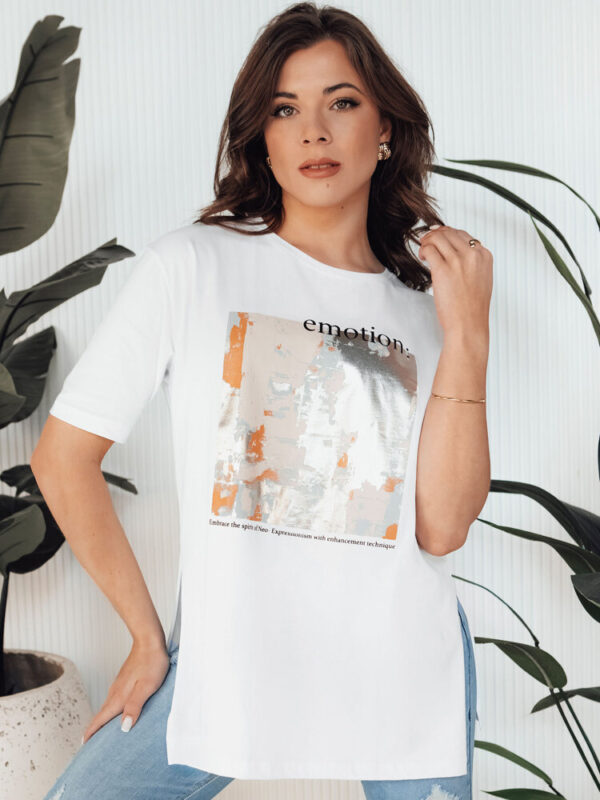 T-shirt damski EMLOT biały Dstreet